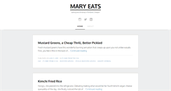 Desktop Screenshot of maryeats.com