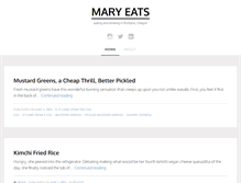 Tablet Screenshot of maryeats.com
